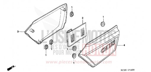 SIDE COVER CM125CX de 1999